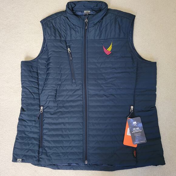 Storm Creek Jackets & Blazers - NWT Storm Creek Katrina Women's 2X Quilted Vest Insulated Water Resist Navy Blue